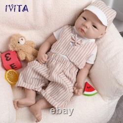 IVITA 18 Reborn Baby Doll Prematur Boy Full Body Silicone Doll Toddler Toy