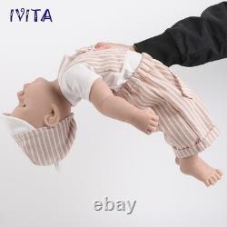 IVITA 18 Reborn Baby Doll Prematur Boy Full Body Silicone Doll Toddler Toy