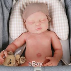 IVITA 18 Silicone Reborn Baby Doll Children Playmate Toy Baby+Clothes Xmas Gift