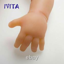 IVITA 18'' Sleeping Infant Silicone Reborn Baby Doll Eyes Closed Girl Baby