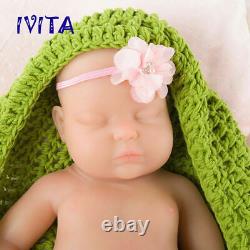 IVITA 18'' Sleeping Infant Silicone Reborn Baby Doll Eyes Closed Girl Baby