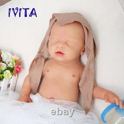 IVITA 18'' Sleeping Silicone Reborn Doll Newborn Baby Boy 3100g Toy Xmas Gift