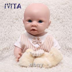 IVITA 19'' Floppy Silicone Reborn Baby Boy Full Silicone Newborn Infant Doll