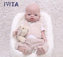 IVITA 19'' Full Body Soft Silicone Reborn Baby Boy Cute Silicone Doll Infant