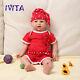 IVITA 19'' Full Body Soft Silicone Reborn Doll Lifelike Baby Girl 3600g Toy Gift