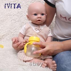 IVITA 19 Silicone Reborn Baby Doll BoyGirl Realistic Floppy Newborn Doll