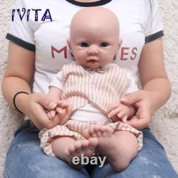 IVITA 19 Silicone Reborn Baby Doll BoyGirl Realistic Floppy Newborn Doll