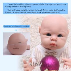 IVITA 19 Soft Silicone Reborn Baby Boy Doll Kids Accompany Silicone Doll