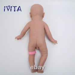IVITA 19inch Silicone Reborn Baby Boy Adorable Full Silicone Newborn Doll