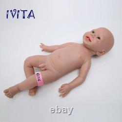 IVITA 19inch Silicone Reborn Baby Boy Adorable Full Silicone Newborn Doll