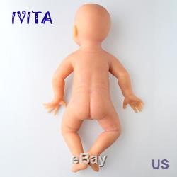 IVITA 20'' 5KG Full Body Soft Silicone Lifelike Baby Girl Doll Reborn Toy