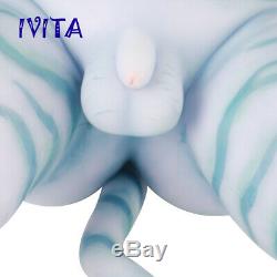 IVITA 20'' Avatar Eyes Closed Silicone Reborn Baby BOY Lifelike Cute Doll 2900g