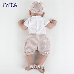 IVITA 20'' Big Eyes Baby Boy Full Body Soft Silicone Reborn Baby Doll Gift