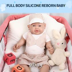 IVITA 20'' Big Eyes Baby Boy Full Body Soft Silicone Reborn Baby Doll Gift