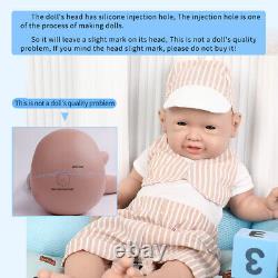 IVITA 20'' Big Eyes Baby Boy Full Body Soft Silicone Reborn Baby Doll Gift