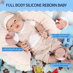 IVITA 20'' Big Eyes Baby Boy Full Body Soft Silicone Reborn Baby Doll Gift