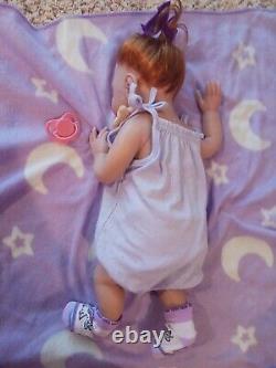 IVITA 20 Full Silicone Reborn Baby Girl Doll Real Silicone Red Auburn Hair