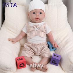 IVITA 20 Lovely Baby Boy Doll Lifelike Full Silicone Reborn Baby Doll Infant