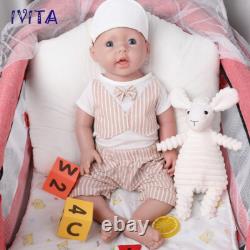IVITA 20 Lovely Baby Boy Doll Lifelike Full Silicone Reborn Baby Doll Infant