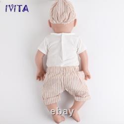 IVITA 20 Lovely Baby Boy Doll Lifelike Full Silicone Reborn Baby Doll Infant