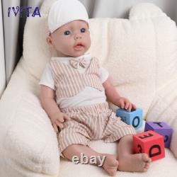 IVITA 20 Lovely Baby Boy Doll Lifelike Full Silicone Reborn Baby Doll Infant