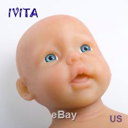 IVITA 20'' Reborn Baby Girl Doll Newborn Lifelike Baby Dolls Full Soft Silicone