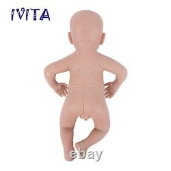 IVITA 20'' Silicone Reborn Baby Boy Handmade Alive Full Silicone Newborn Doll
