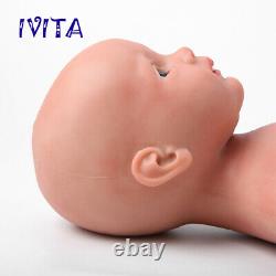 IVITA 20'' Silicone Reborn Baby Girl Accompany Silicone Doll Kids Xmas Gift