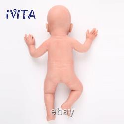 IVITA 20'' Silicone Reborn Baby Girl Realistic Full Body Silicone Doll Xmas Gift