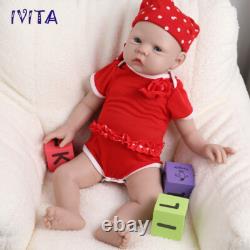 IVITA 20'' Silicone Reborn Doll Lifelike Newborn Baby GIRL 3100g Toy Xmas Gift