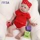 IVITA 20'' Silicone Reborn Doll Lifelike Newborn Baby Girl Doll Toy Xmas Gift