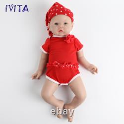 IVITA 20'' Silicone Reborn Doll Lifelike Newborn Baby Girl Doll Toy Xmas Gift