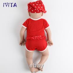 IVITA 20'' Silicone Reborn Doll Lifelike Newborn Baby Girl Doll Toy Xmas Gift