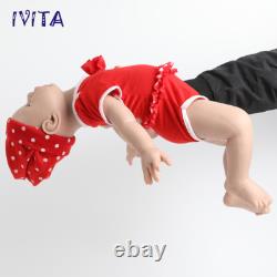 IVITA 20'' Silicone Reborn Doll Lifelike Newborn Baby Girl Doll Toy Xmas Gift