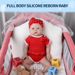 IVITA 20'' Silicone Reborn Doll Lifelike Newborn Baby Girl Doll Toy Xmas Gift