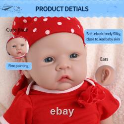 IVITA 20'' Silicone Reborn Doll Lifelike Newborn Baby Girl Doll Toy Xmas Gift