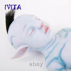 IVITA 20'' Silicone Reborn Doll Rooted Hair Avatar Baby BOY Toy Xmas Gift 2900g