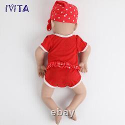 IVITA 20''Sleeping Girl Reborn Baby Doll Newborn Full Body Silicone Toddler Toy