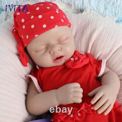 IVITA 20''Sleeping Girl Reborn Baby Doll Newborn Full Body Silicone Toddler Toy