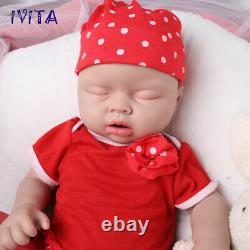 IVITA 20''Sleeping Girl Reborn Baby Doll Newborn Full Body Silicone Toddler Toy