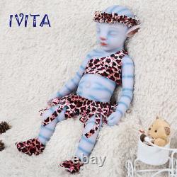 IVITA 20'' Soft Silicone Reborn Baby Doll Realistic Girl Silicone Doll 2900g