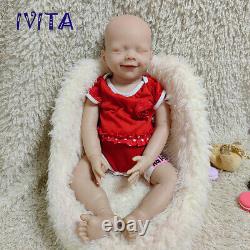 IVITA 20'' Vivid Soft Silicone Reborn Doll Lifelike Sleeping Baby Girl Gift