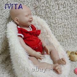 IVITA 20'' Vivid Soft Silicone Reborn Doll Lifelike Sleeping Baby Girl Gift