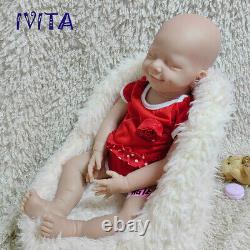 IVITA 20'' Vivid Soft Silicone Reborn Doll Lifelike Sleeping Baby Girl Gift