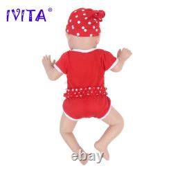 IVITA 20Boy or Girl Sleeping Baby Lifelike Full Silicone Reborn Baby Doll Xmas