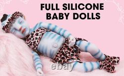 IVITA 20Hair Silicone Realistic Reborn Baby Doll Vivid Avatar Doll Waterproof