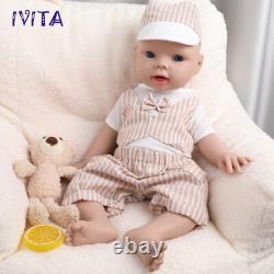 IVITA 20in BoyGirl Full Silicone Reborn Baby BoyGirl Realistic Doll Xmas Gift