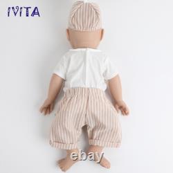IVITA 20in BoyGirl Full Silicone Reborn Baby BoyGirl Realistic Doll Xmas Gift