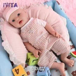 IVITA 20in BoyGirl Full Silicone Reborn Baby BoyGirl Realistic Doll Xmas Gift