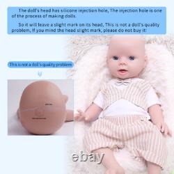 IVITA 20in Silicone Reborn Baby Boy Floppy Newborn Silicone Doll Kids Xmas Gift